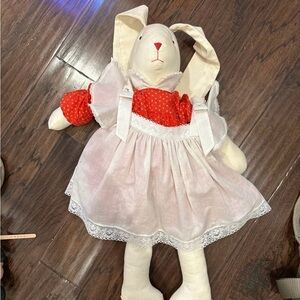 Vintage handmade bunny rabbit doll